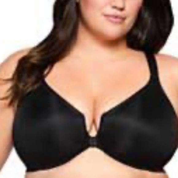 NWT Vanity Fair Full Figure Sz 42H Beauty Back Women's Black Full Coverage Bra - Picture 9 of 10